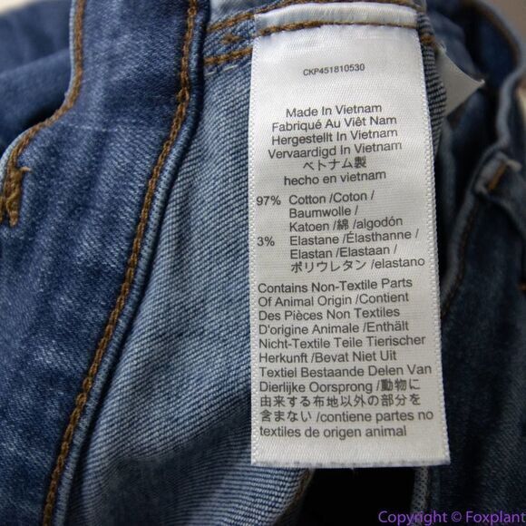 Madewell women's 10" High-Rise Skinny Jeans in Bradshaw‎ Wash, size 23 - Picture 13 of 16